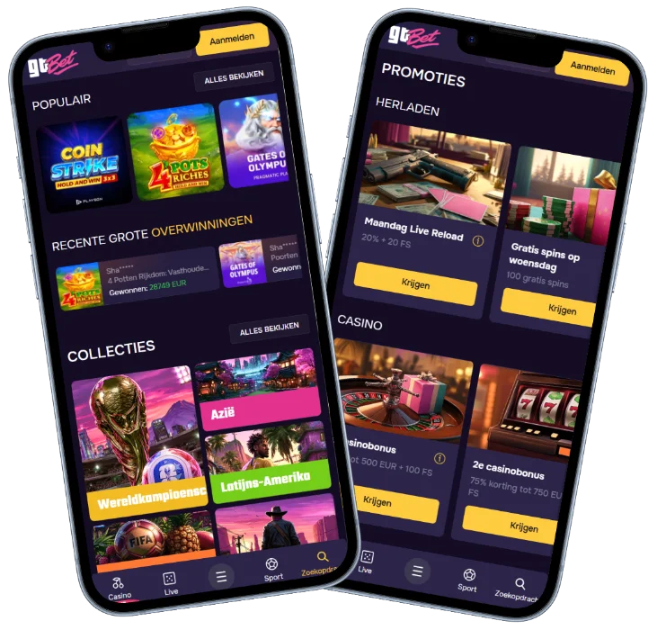 GTbet Casino Mobiele Versie