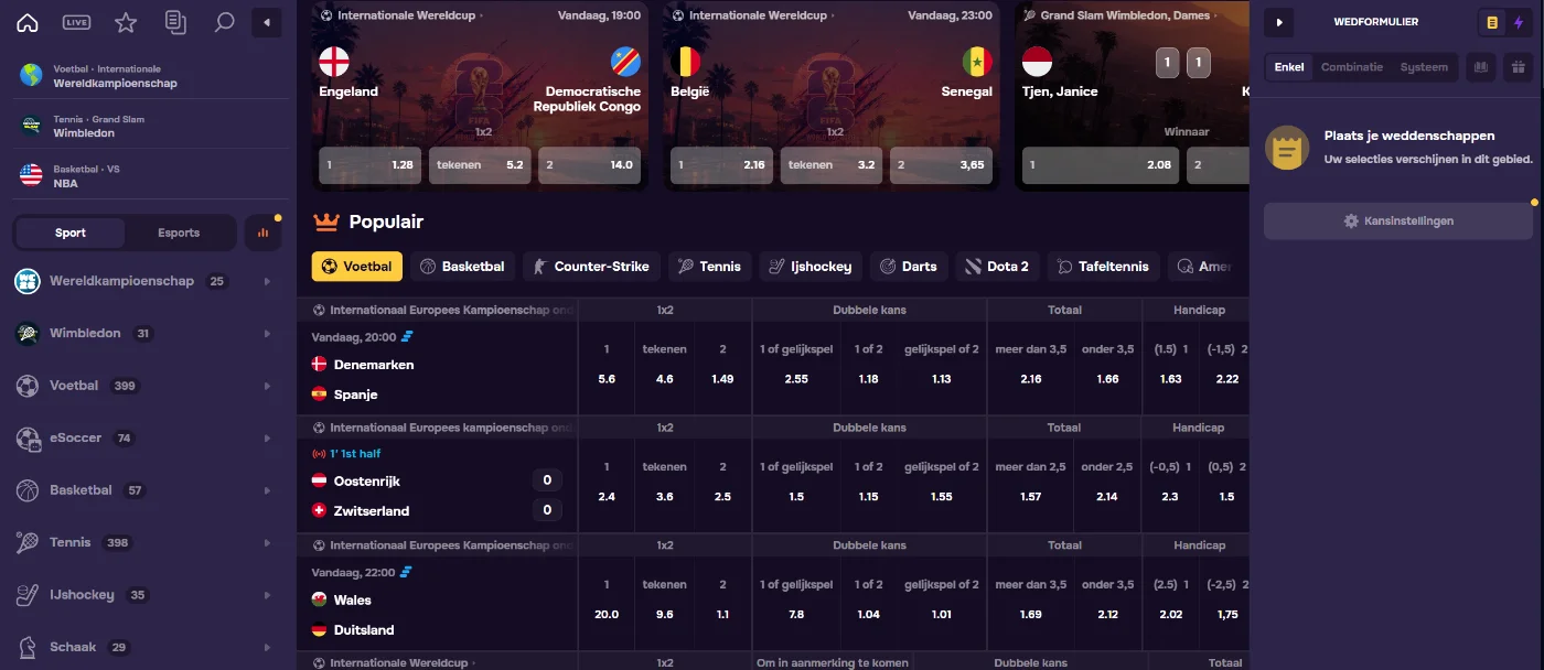 GTbet Casino Sportweddenschappen