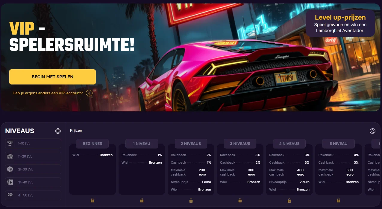 GTbet Casino VIP-programma
