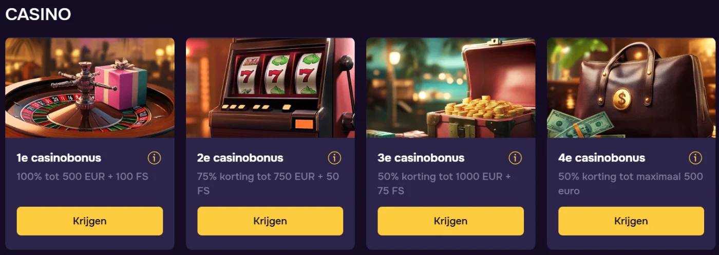 GTbet Casino Welkomstbonus